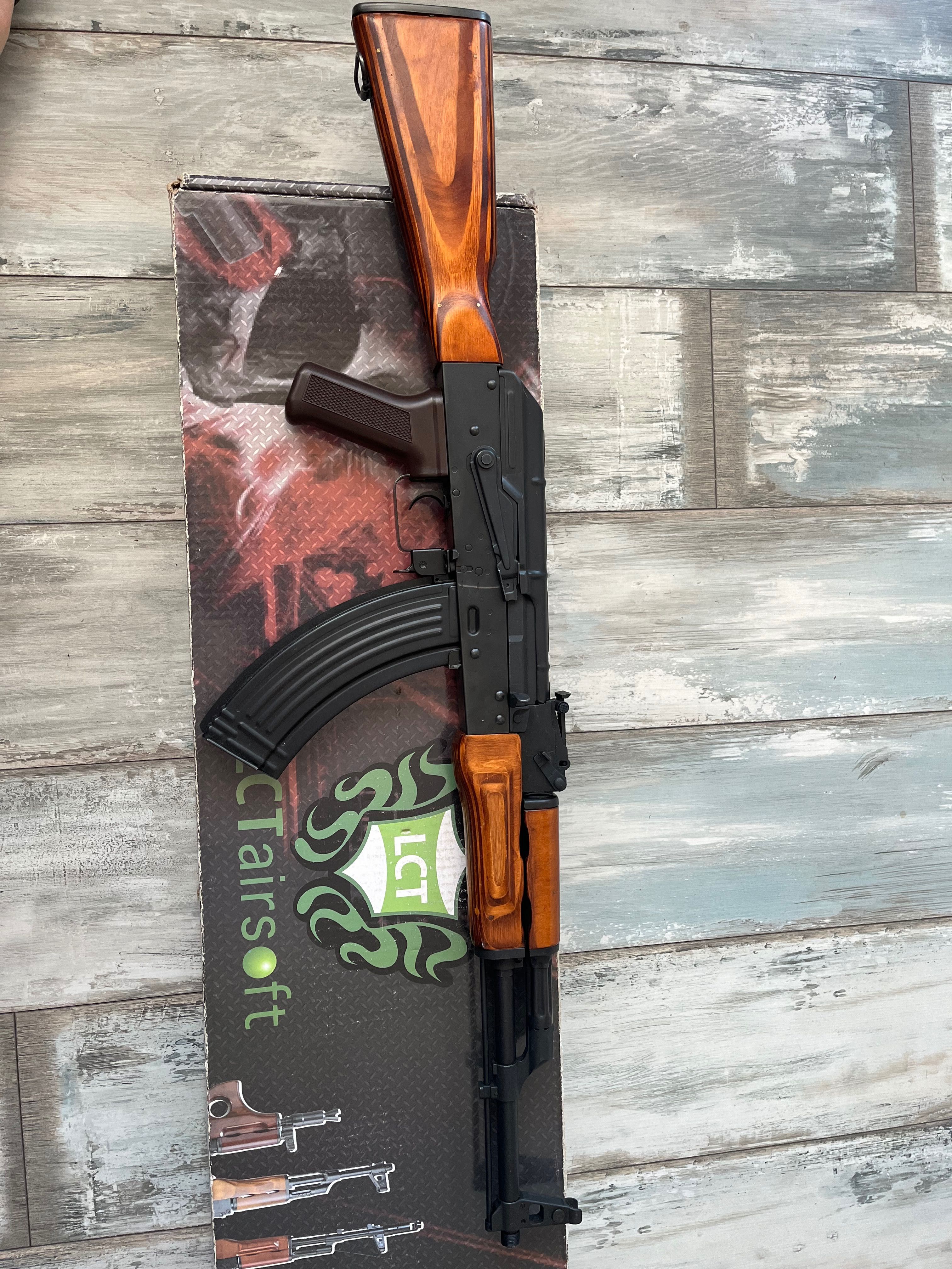 АК 47 Еърсофт Автомат LCT AKM, AEG, Metal+Wood