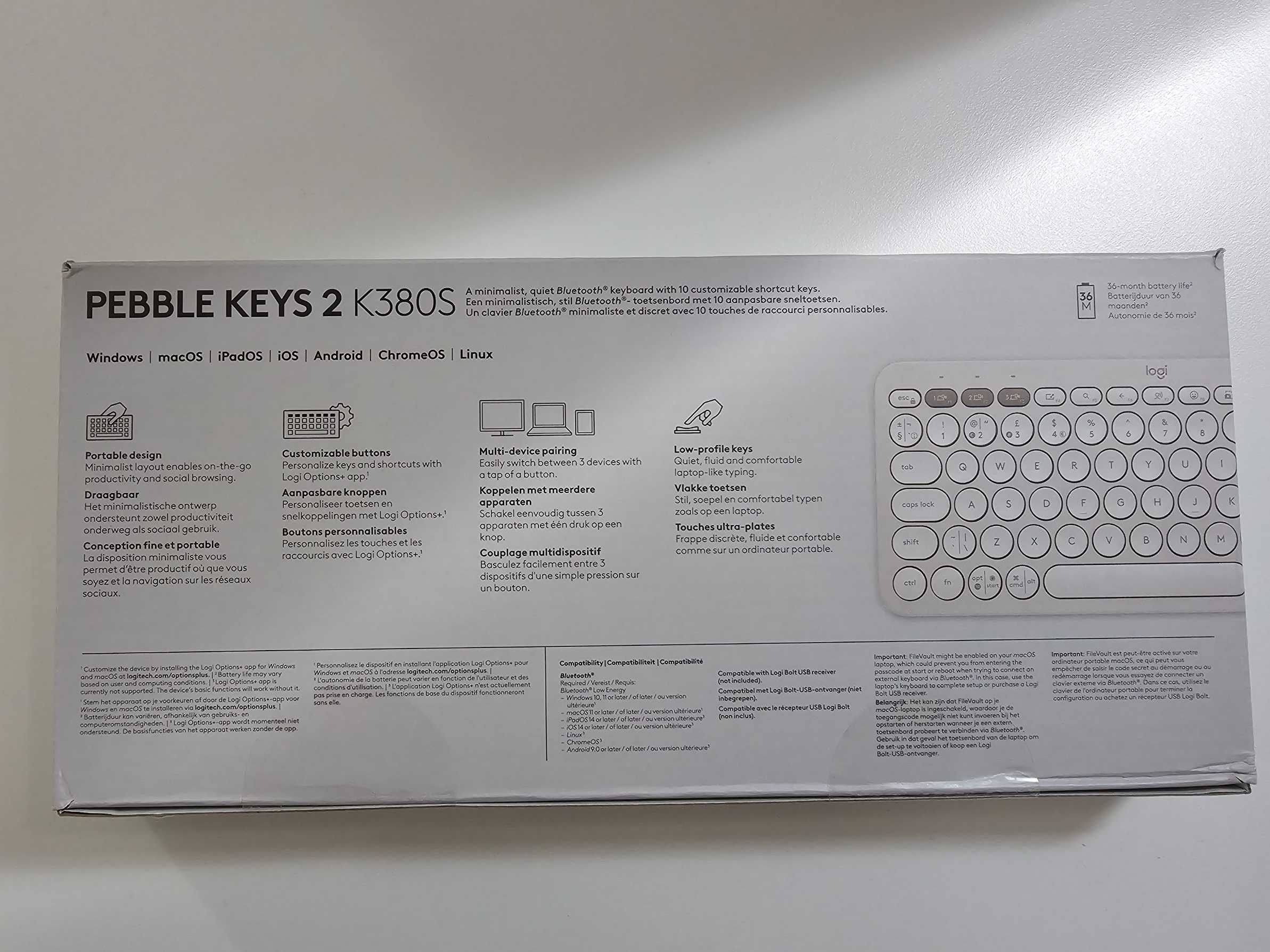 Tastatura Bluetooth Logitech Pebble Keys 2 K380s nou sigilat