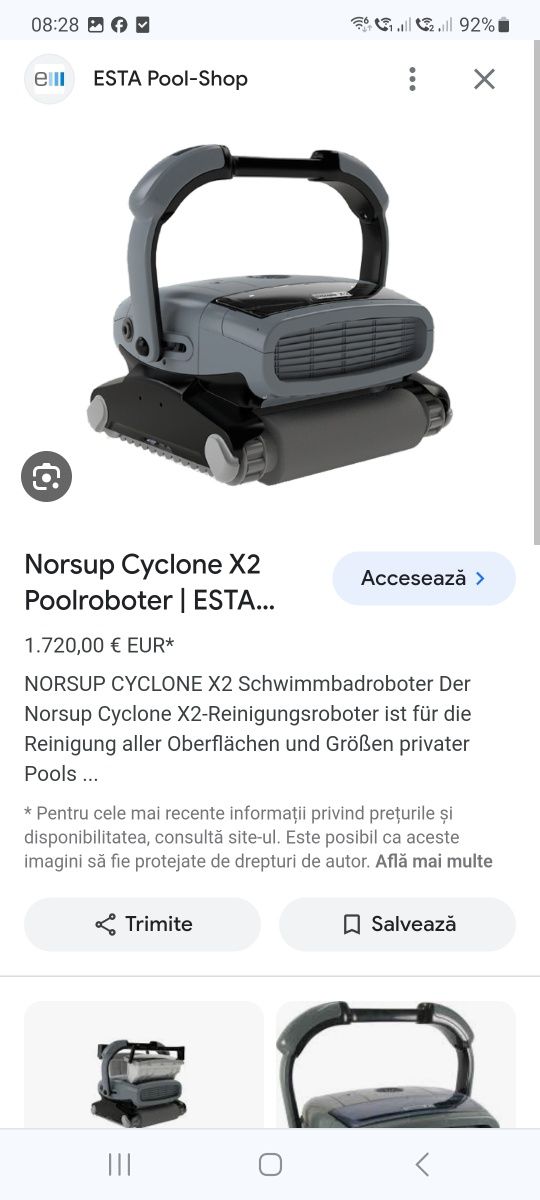 Robot curățare piscina Norsup cyclone x2