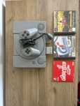 Playstation 1+maneta+2 jocuri+demo 1