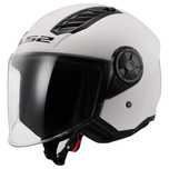 Casca open face / jet LS2 AIRFLOW II OF616 White Glossy