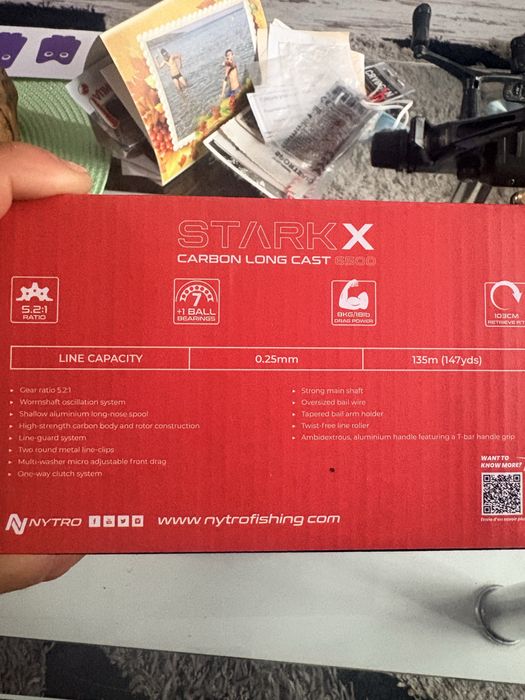 Бюджетна риболовна фидер макара на марката Nitro starkx long distance.