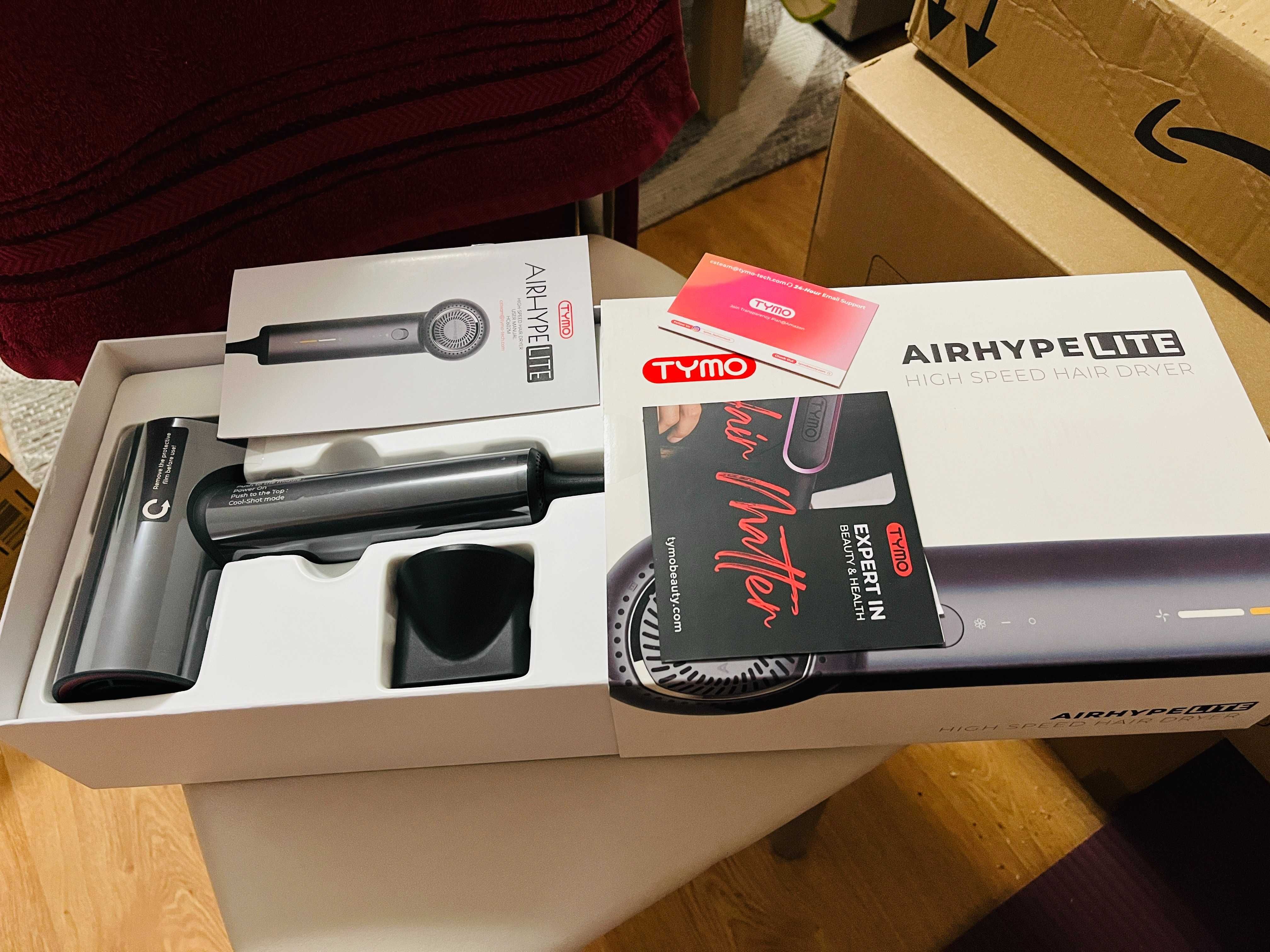 TYMO AirHype Lite - качествен и изключително тих сешоар ( US щепсел! )
