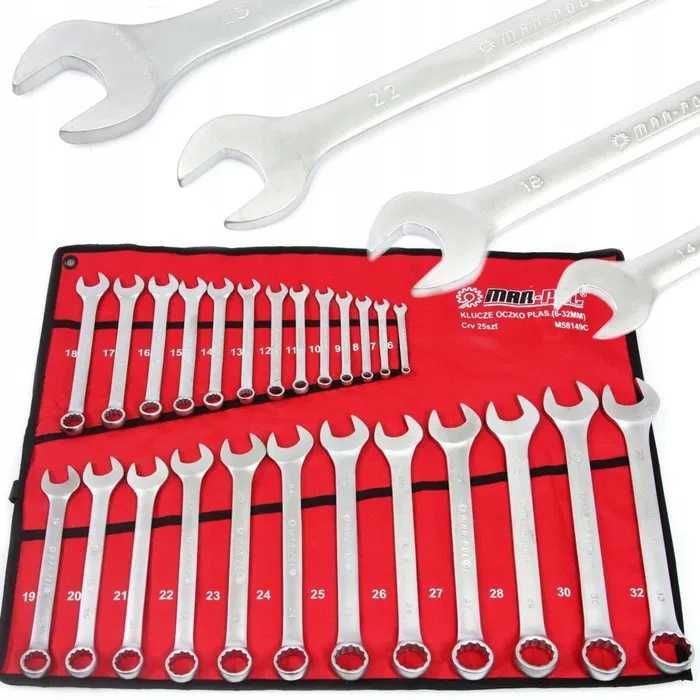 Комплект звездогаечни ключове 25 части (6-32мм)