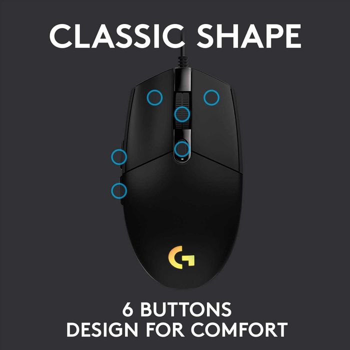 Logitech G102 — игровая мышь с RGB-подсветкой 8000 DPI. Есть доставка