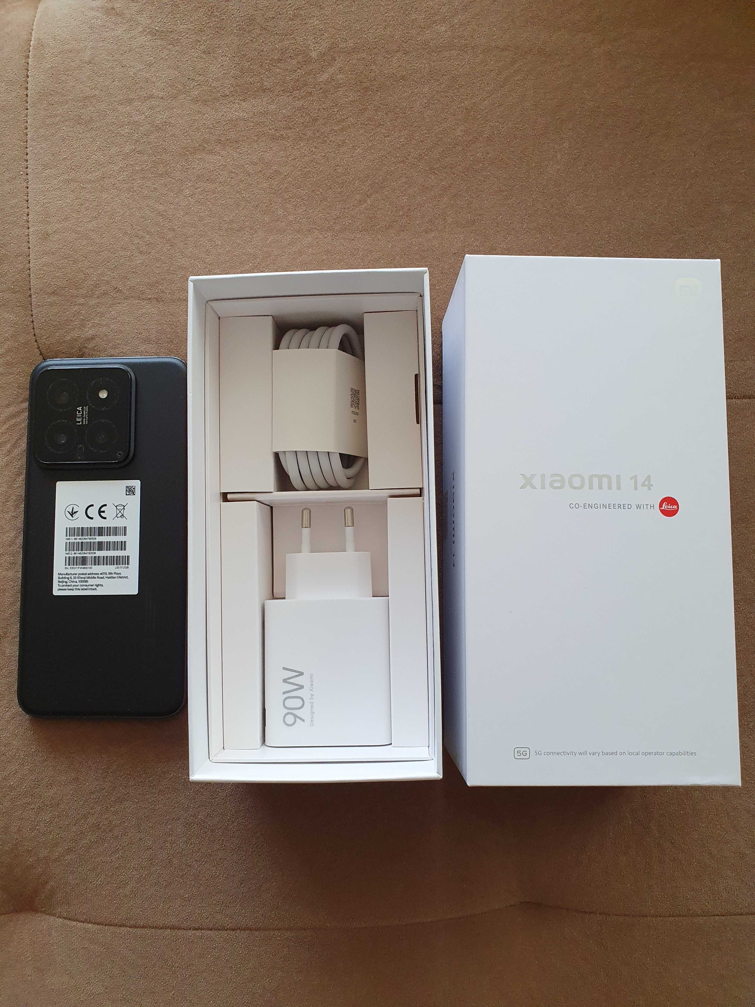 Xiaomi 14 5G 512GB 12GB RAM Black в гаранция (чистия флагман)