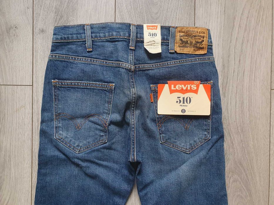 (NOU) Blugi barbati LEVI'S 510 SKINNY Orange Tab - Marimea W29 L32