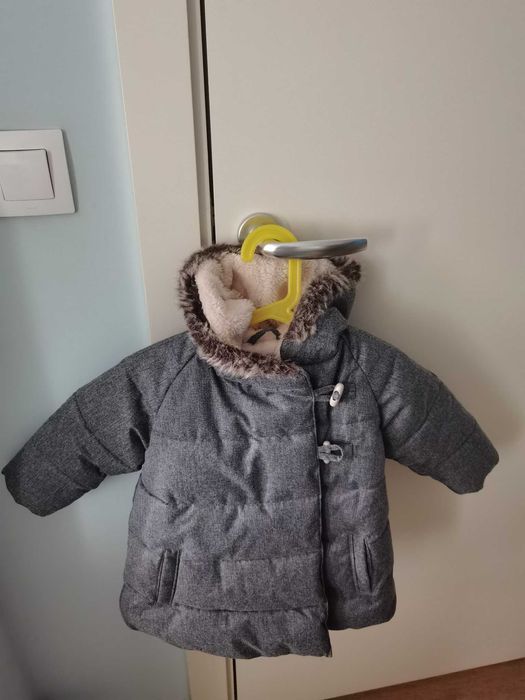 Детско много топло зимно палтенце Okaidi, 80cm