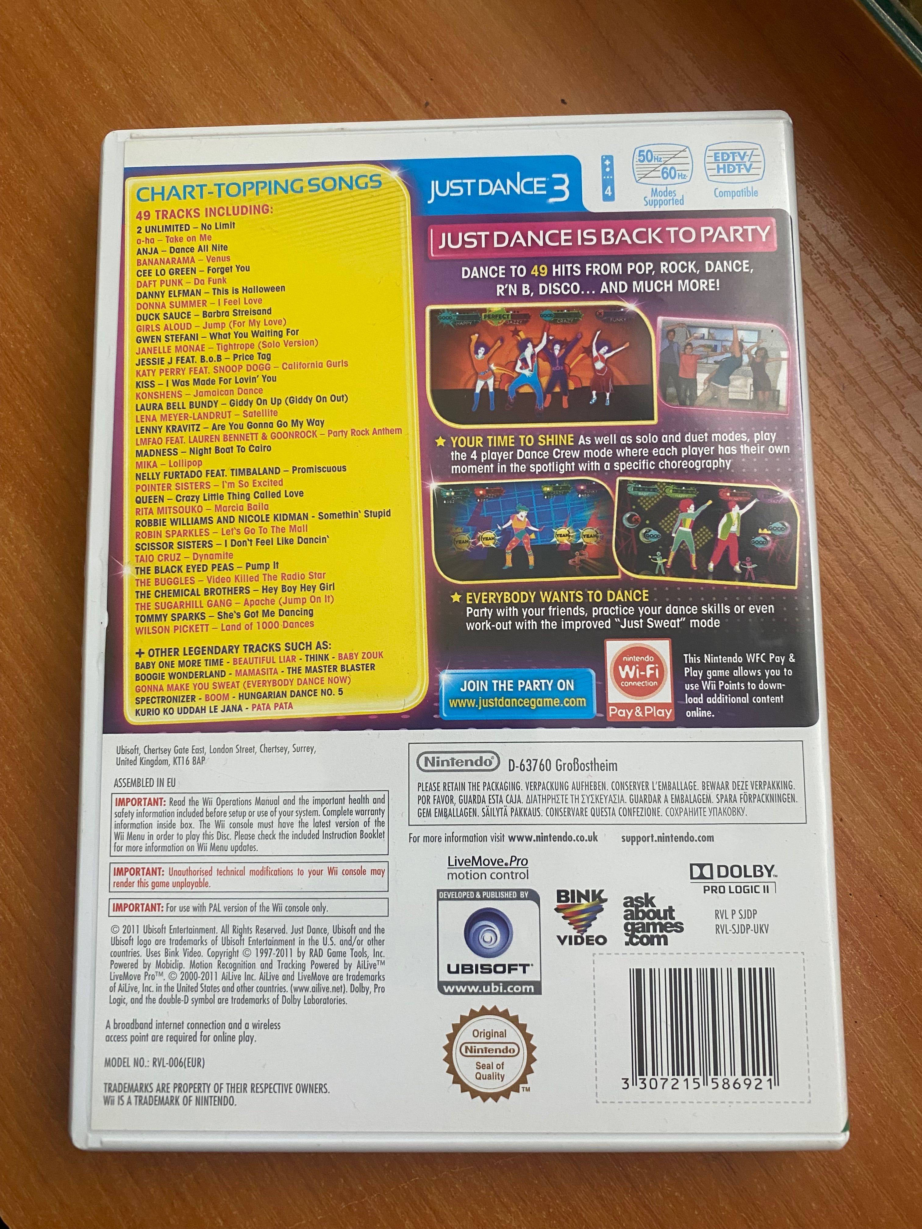 Игра за Nintendo Wii - Just Dance, Just Dance 3, Sports Party
