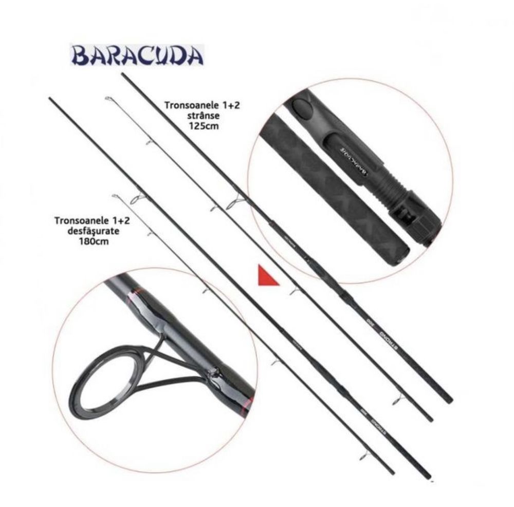 Lanseta fibra de carbon Baracuda Strong Carp 300