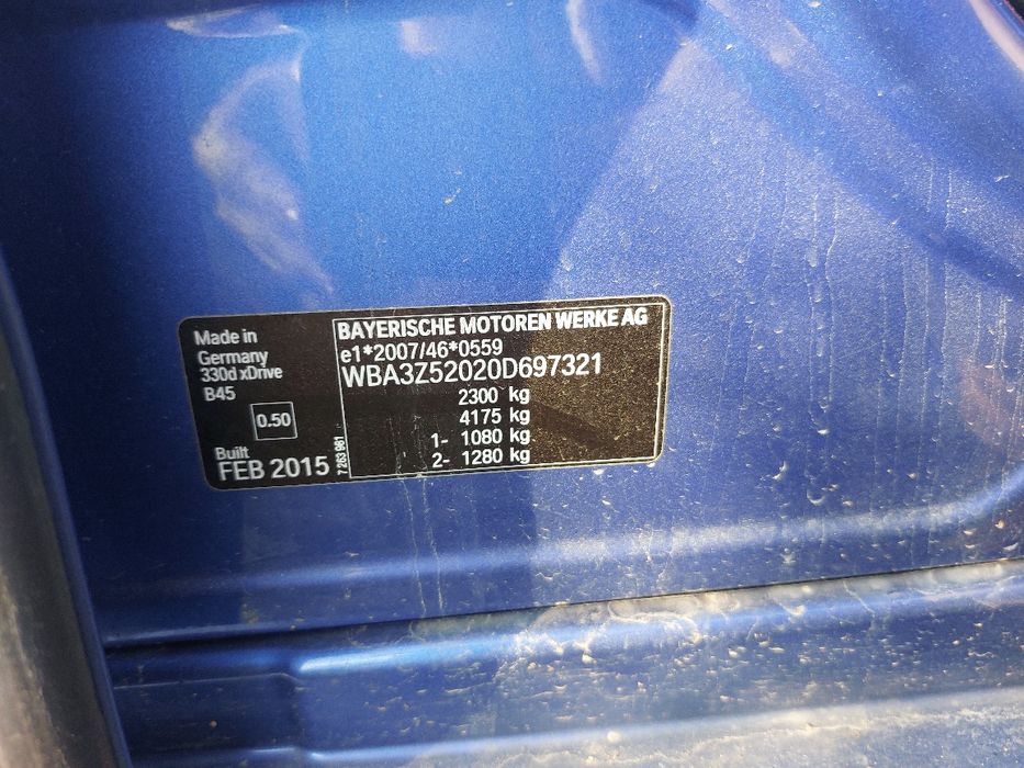 бмв ф34 3.0д 3.0d f34 bmw  салон, волан