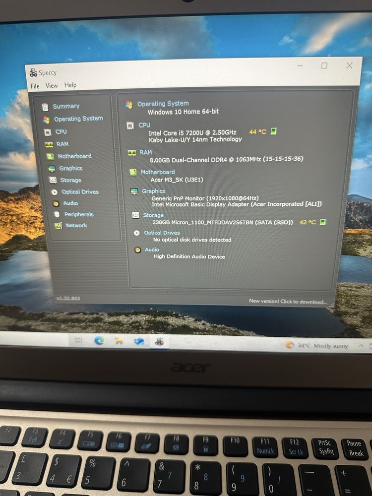 Leptop Acer Swift 3