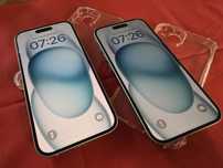 -Iphone 15, E-Sim, ca Nou, 128Gb, 8Ram, Blue Titanium, bat: 91%-89%, d