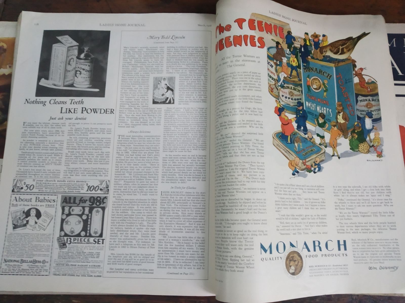 Антикварна находка от 1928г Американско списание с реклами на стоки