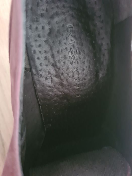 Pantofi/botine Rizzoli piele mov/bordo, toc 11 cm