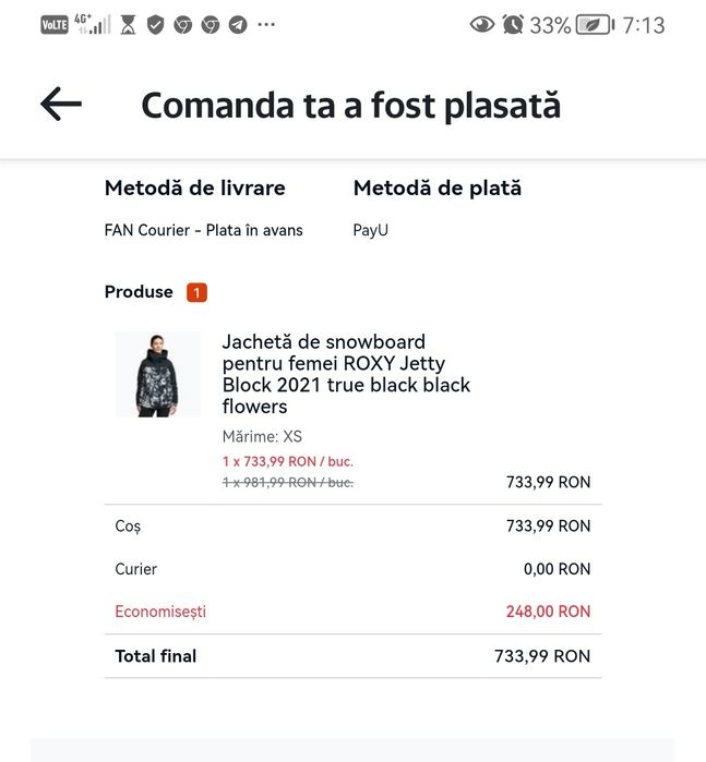 Jachetă de snowboard pentru femei ROXY Jetty Block 2021 true black bla