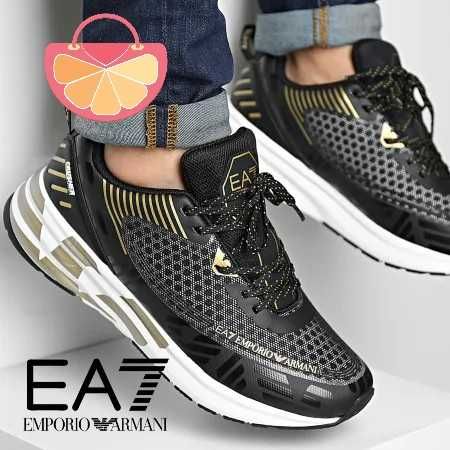 EA7 EMPORIO ARMANI № 41/42 – Мъжки спортни обувки лого "BLACK & GOLD"