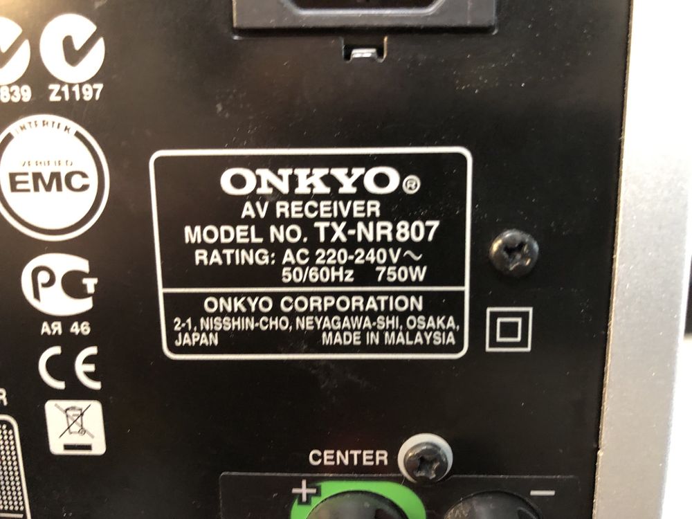 Onkyo TX-NR807 resiver