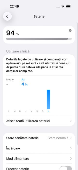 Iphone 16 pro 256gb 94% baterie garantie 26.01.2026