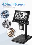 Дигитален микроскоп DM9, 50-1000X, 4.3" LCD 720P HD, 8 Led lights