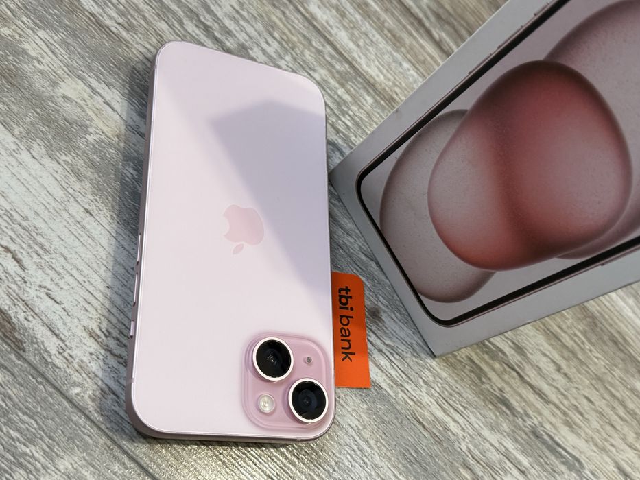 Iphone 15 128 GB Pink 100 % Battery Health Като Нов