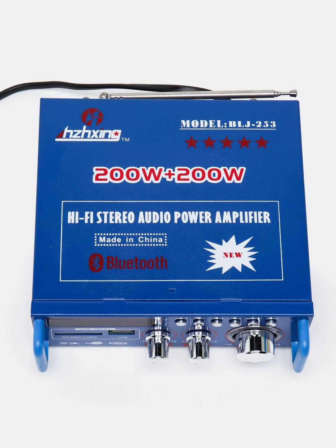 Усилитель для колонок динамиков Hzhxing BLJ-253, с Bluetooth