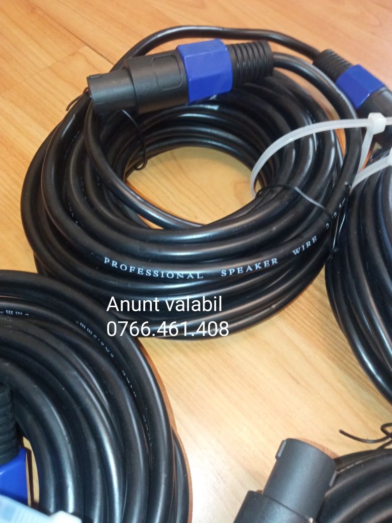 Cabluri boxe speakon 2 x 2.5 mm 10 metri cabluri boxe 5m spicon xlr ja