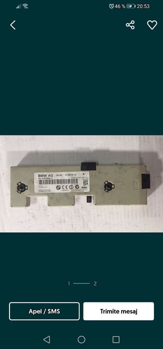 Modul Amplificator antena Bmw E90 cod. 21367510