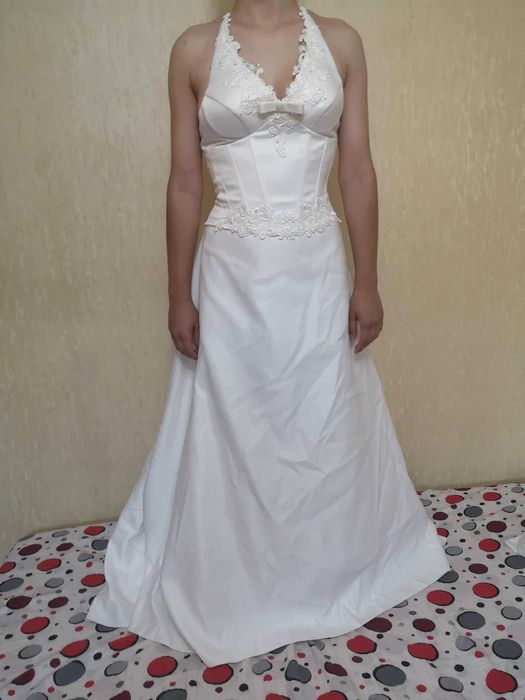 Rochiță mireasă albă mărimea M