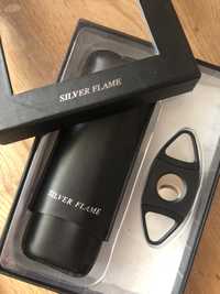 Нож и калъф за пури - Silver Flame