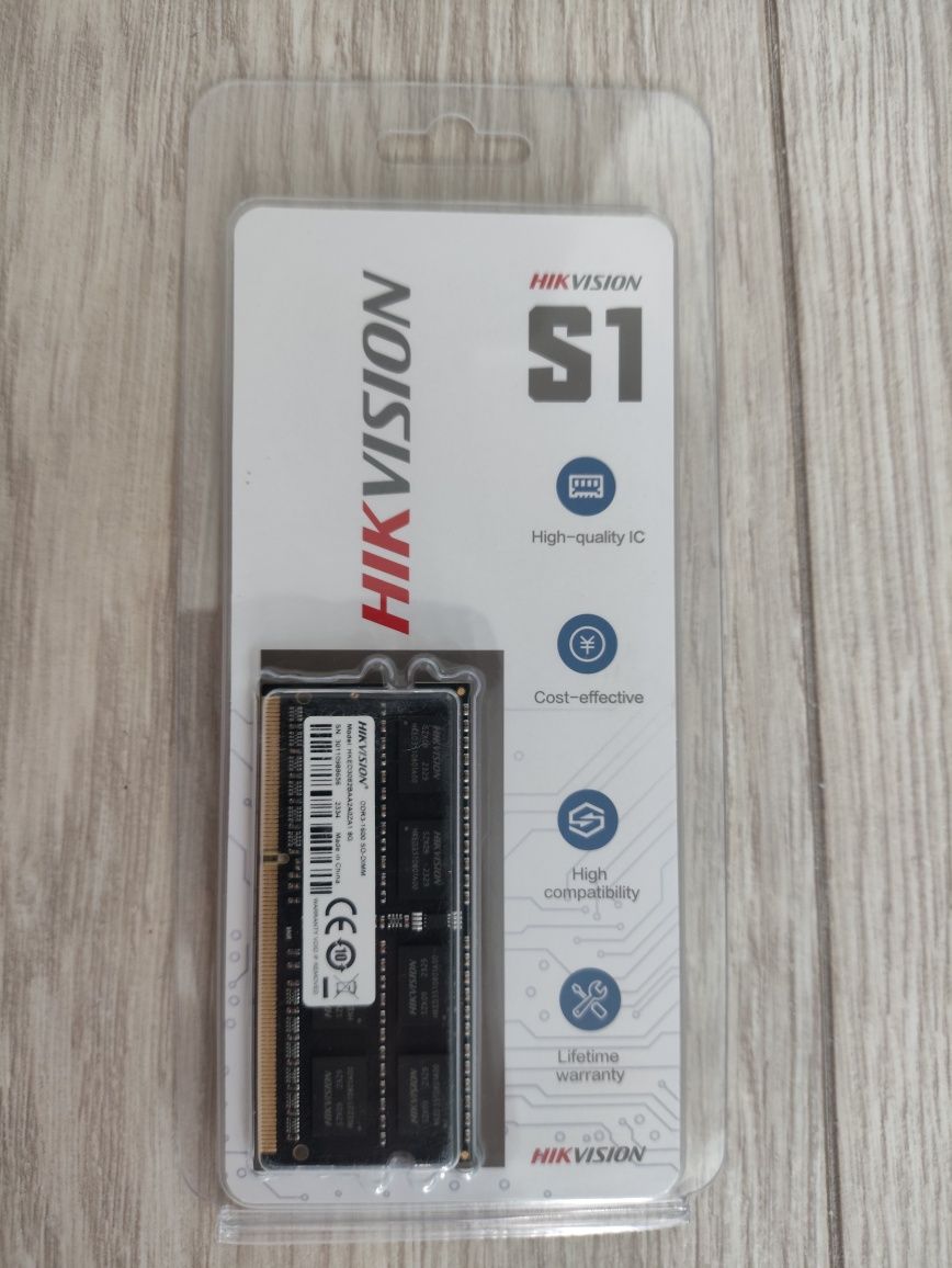 Оперативная память SO-DIMM 8GB DDR3 PC12800/1600MHz Hikvision S1 BOX