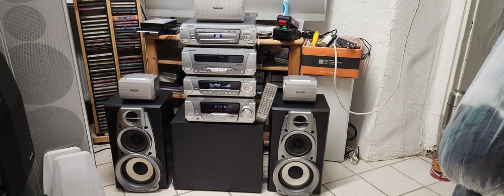 Sistem Technics complet cu dvd changer și telecomandă