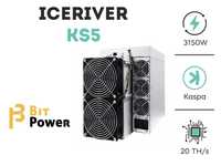 Miner iceRiver KS5 20T (2589€/lună) BTC KAS ETH Bitcoin Kaspa