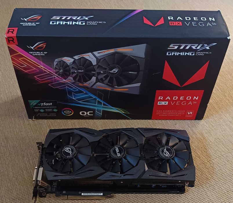 Placa video gamingAsus Strix RX Vega 56 8Gb la cutie