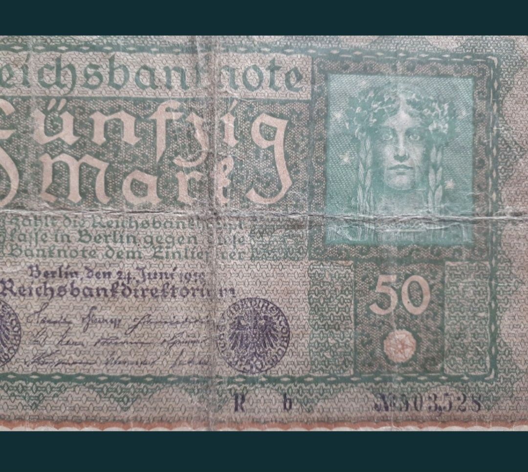 50 mărci 1919 piesa de colecție