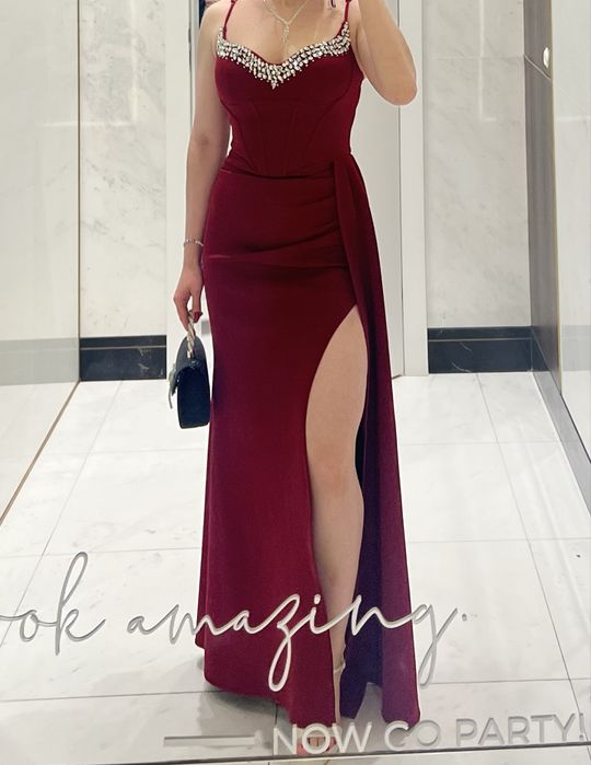 Rochie de seară burgundy