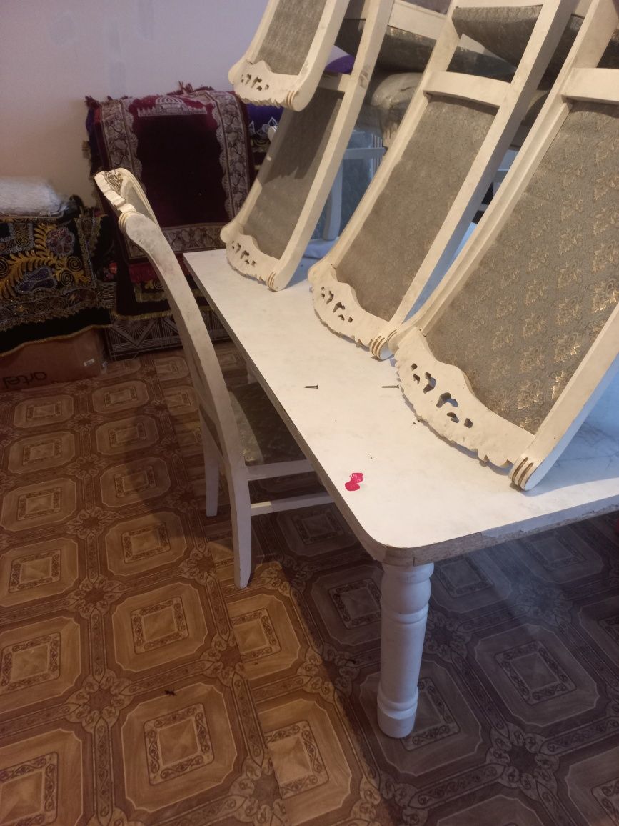 Стол 1,5м 6 стуля
