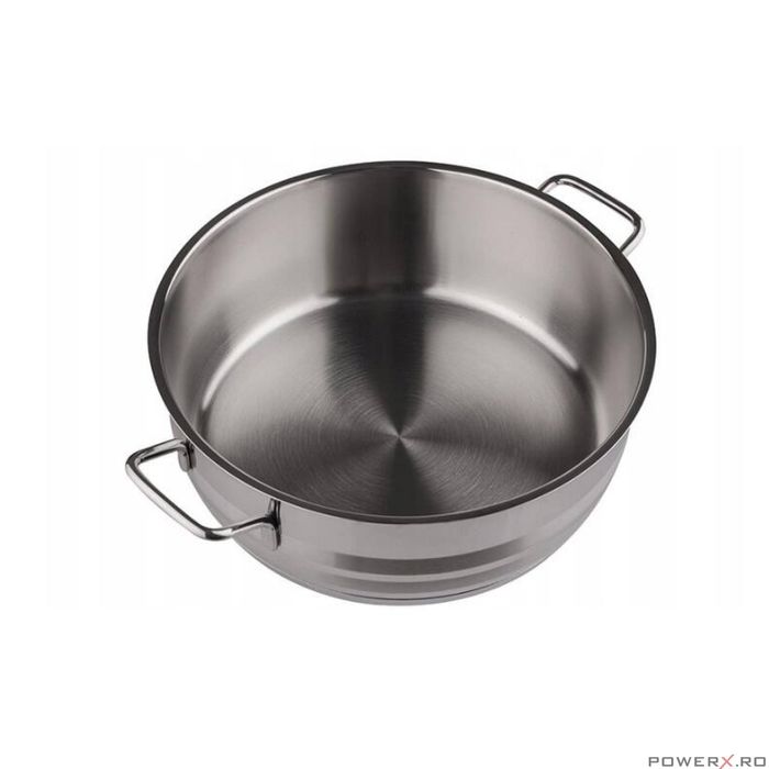 Oala cu capac din inox, 24X6cm 3.6litri, compatibila cu toate tipurile