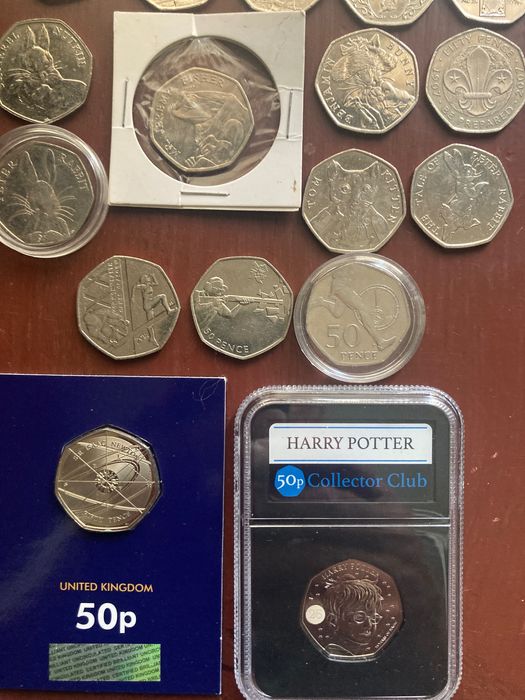 Колекция 50 пенса Великобритания