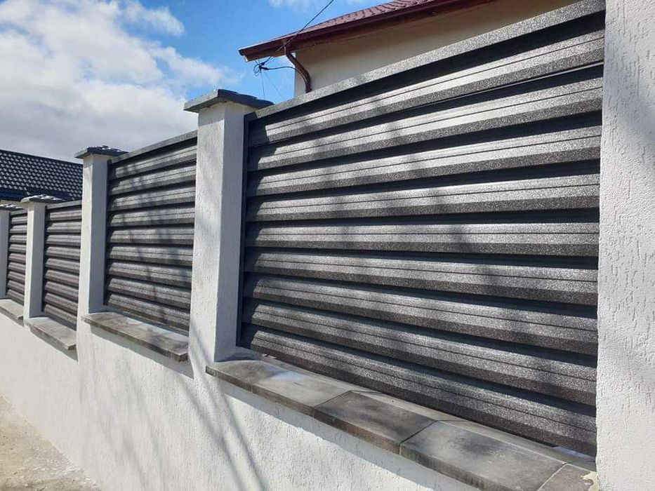 Garduri din sipca metalica, panou stil jaluzele, tabla, plasa si BCA
