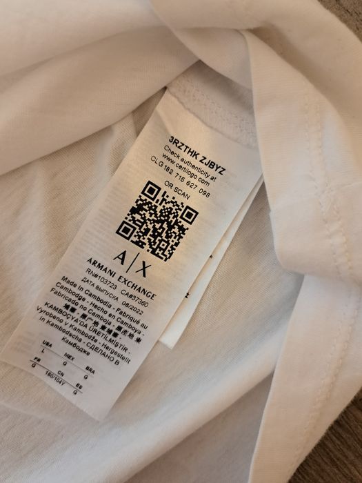 Armani Exchange мъжка тениска L размер