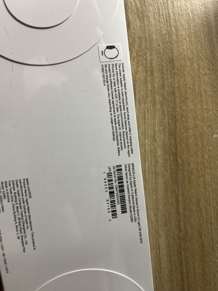 Apple wach 9 45m