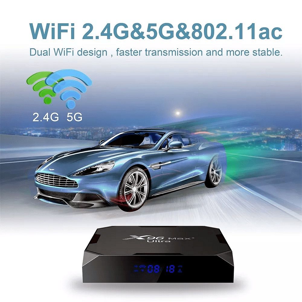 TV box X96 max plus ultra Android 11 S905X4  AV1