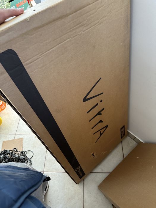 Cadru wc Vitra negru sticla premium la cutie