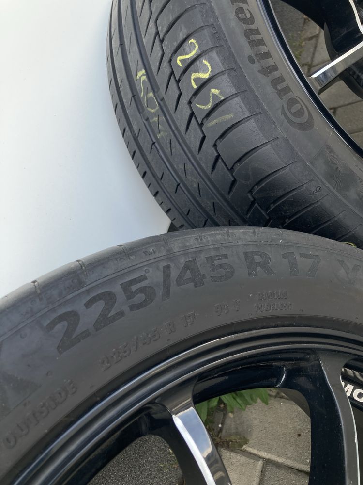 Джанти 17 цола 4*100/4*114.3 с летни гуми 225/45/R17