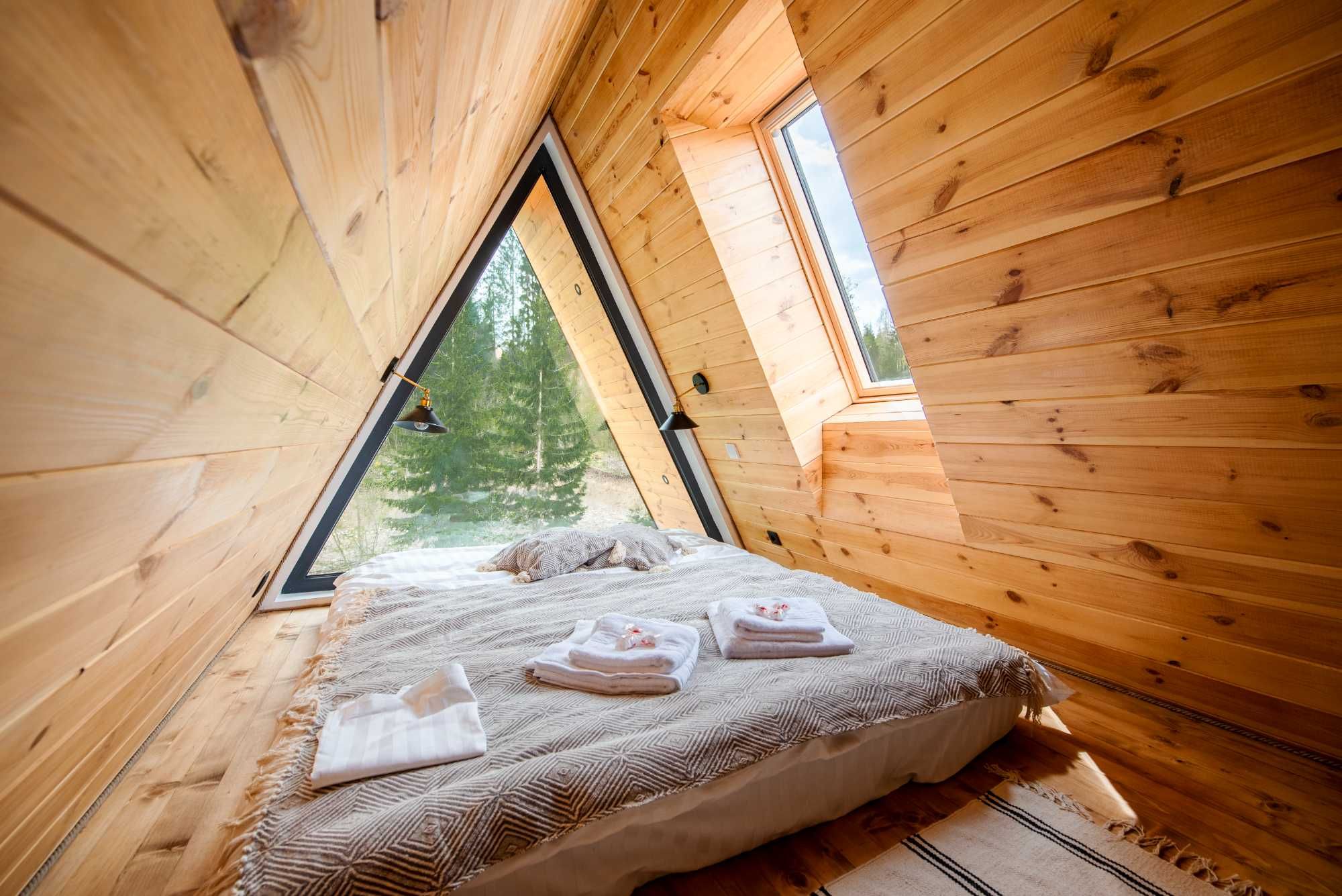 Cabana A frame cu ciubar Timber Loft Toplita