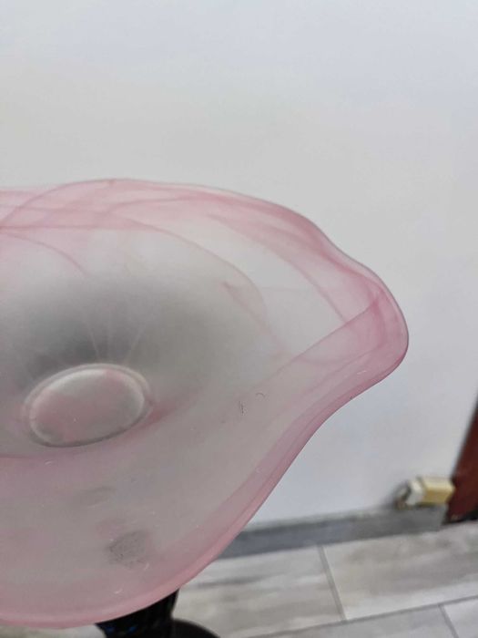 Centru de masa fructiera bibelou bibelouri foarte mare cristal Murano