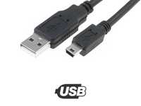 Кабел USB/ Mini USB - 1 м, черен | ПРОМОЦИЯ