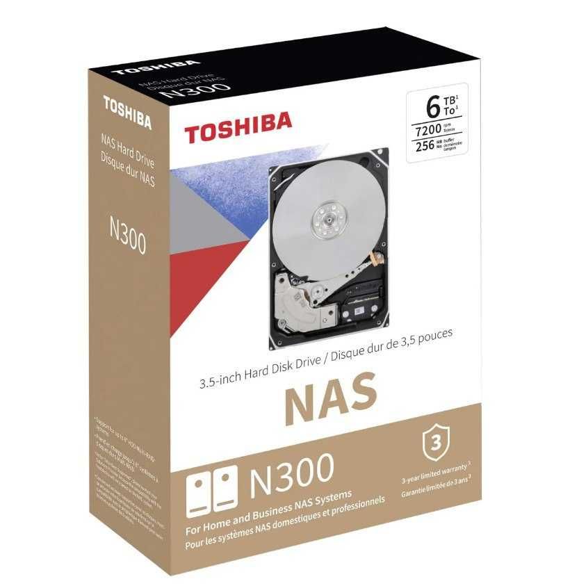 Жесткий диск Toshiba 6TB N300 (HDWG460EZSTA)