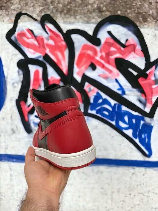 Sneakersi Jordan 1 High Varsity Red / Adidasi Fete Baieti